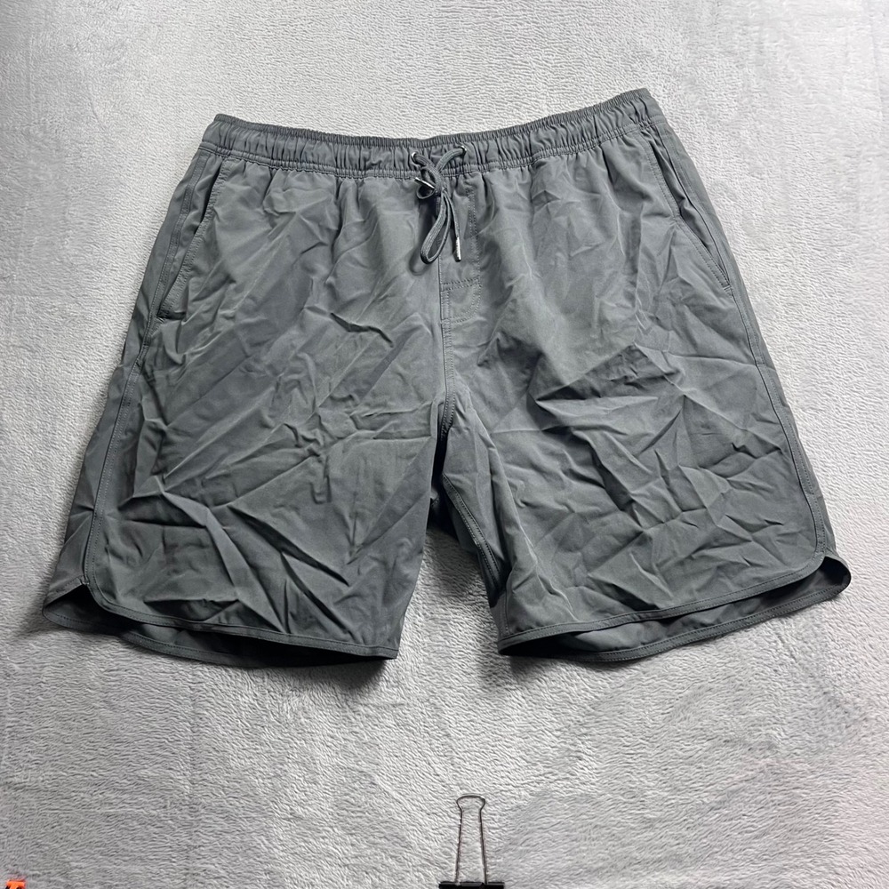 Fair Harbor Mens Gray Lined Athletic Shorts Recycled Stretch Size 2X RN155448